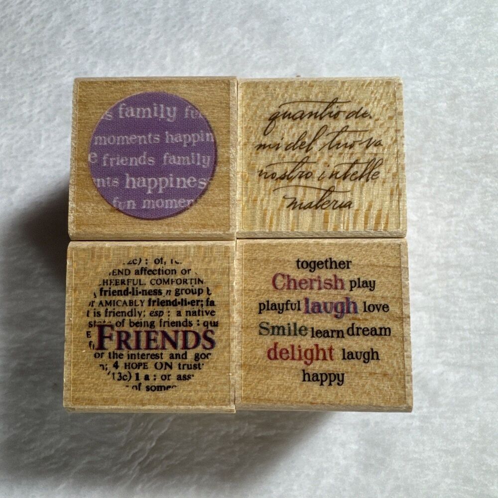 Hero Arts Rubber Stamps LL927 CONVERSATION DOTS FRIENDS FAMILY CHERISH